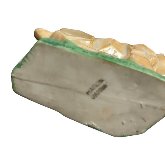 Vintage Japan Porcelain Lusterware Faceted Lion Toothpick Holder MCM 2.5" - Picture 5 of 9